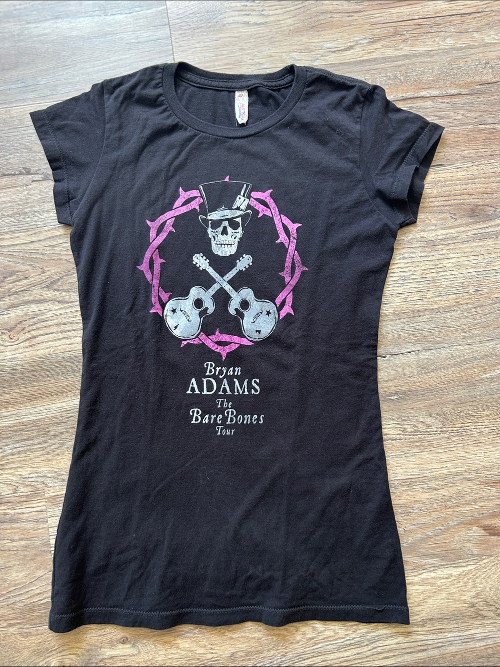 Bryan Adams Bare Bones T-shirt, Black, Small